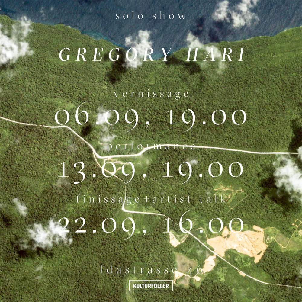 Gregory Hari:  Die kleine Gischt - La petite écume   Vernissage + Performance: 06.09.19, 19 UHR  Performance: 13.09.19, 19 UHR  Finissage + Artist Talk: 22.09.19, 19 UHR    Öffnungszeiten: Fr: 17-19 UHR Sa/So: 16-19 UHR    www.harigregory.allyou.net