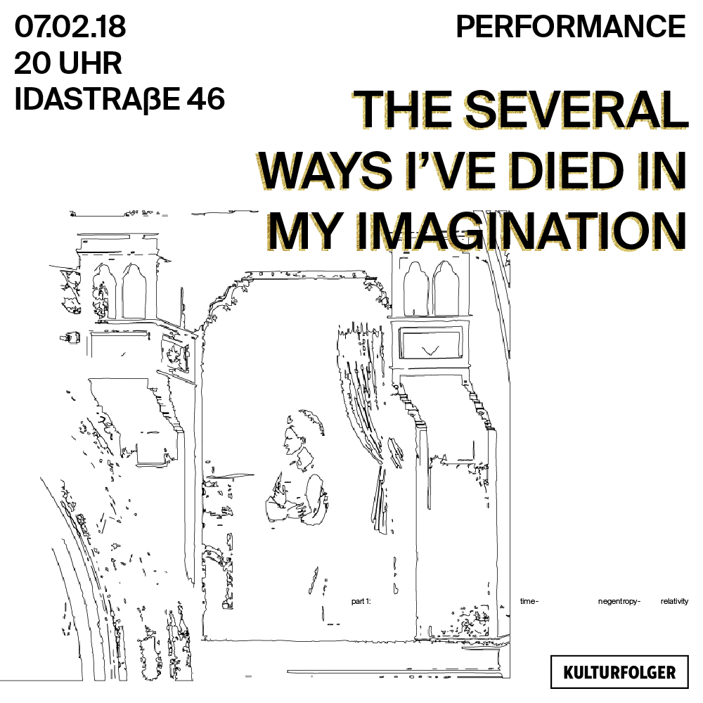 ABOUT: What began as a quiet investigation of personal anxieties has evolved into the multi-medial storytelling experience: “The Several Ways I’ve Died In My Imagination”. The texts and musical soundscapes of Sarah Reid and Tomek Kolczynski are combined with the visual works of Brigitte Fässler and Niculin Barandun to create a performance that expounds on the question: “Of what parts is my imagination composed, and how can these parts die?” Following the narration of our protagonist through a series of stories that are each representative of one of these parts – ranging from religion and race, to memory and the ability to create – we observe the storyteller die repeatedly. By identifying the elements of her life that inform her imagination, and acknowledging the ways that they are vulnerable and have been harmed, we explore what might merit the fear that the imagination as a whole can die. https://partone.theseveralwaysivediedinmyimagination.ch/ https://parttwo.theseveralwaysivediedinmyimagination.ch/ TEXT / VOCAL Sarah Reid MUSIC Tomek Kolczynski VIDEO / PHOTO Brigitte Fässler VIDEO / ANIMATION Niculin Barandun ONLINE COORDINATION William Bejedi DESIGN / WEBSITE Julian Humm CO-PRODUCTION Daniel Wernli CO-PRODUCTION Christoph Schön MAKE-UP / BODYPAINTING Bouche Rouge alias Adelina SPECIAL THANKS TO Jannik Giger
